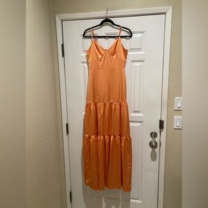 Dress the Population nwot apricot Tess Maxi Dress